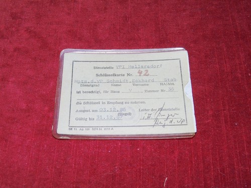 Ausweis dienstkarte vpi - ,