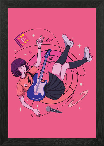 Anime girl gerahmtes wandbild - anime,