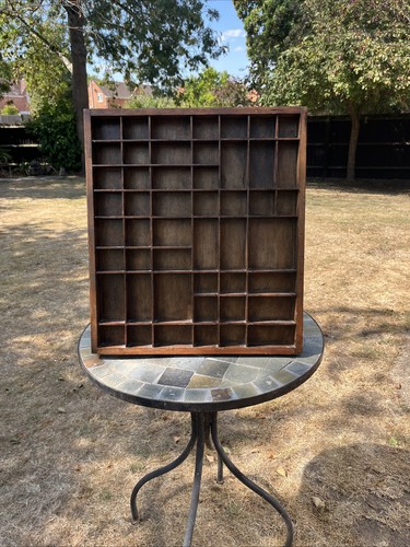 Vintage holz drucker tablett - drucker,