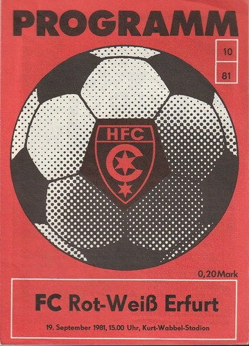 Programmheft hfc gegen - programmheft, fc