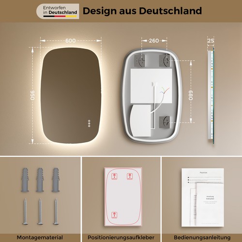 Led badezimmerspiegel - led,