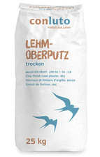 Conluto Lehm Oberputz Putz Lehmputzmörtel DIN 18947 25 kg