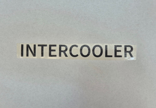 Intercooler aufkleber versch - aufkleber,,