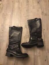 ,,ASH“ Leder Stiefel(Totenkopf,Nieten).Gr.40.Schwarz.NEU BILDER!