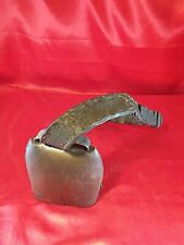 Antike Kuhglocke Handgefertigt Lederband Prunkvolle Glocke (4144)