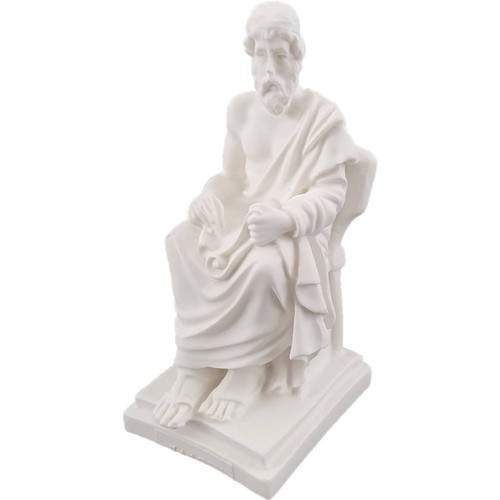 12cm alabaster figur platon - alabaster,