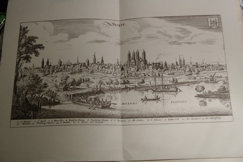 Stadt speyer kupferstich - stadt,
