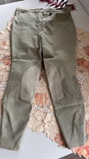 Herren Turnierreithose mit Leder  Beige Größe Gr. 56 Wie Neu