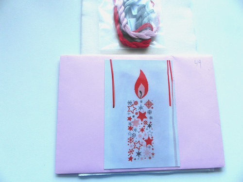 Stickpackung weihnachtskerze - stickpackung, "weihnachtskerze"
