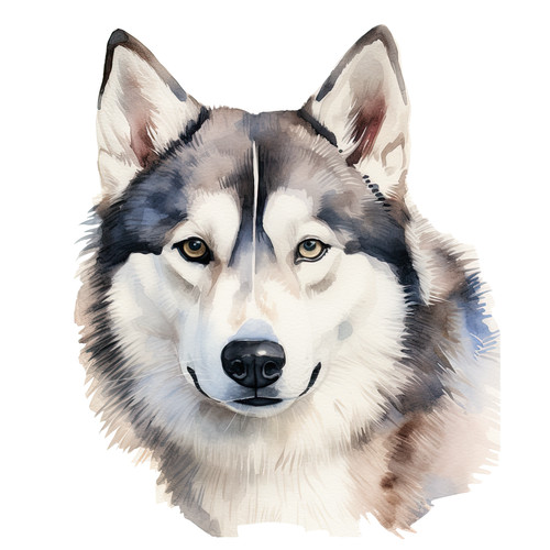 Siberian husky hund - husky, auto
