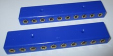 Verteilerplatte,  20 Anschlüße für Stecker (2,6mm)  2 Stück blau  NEU