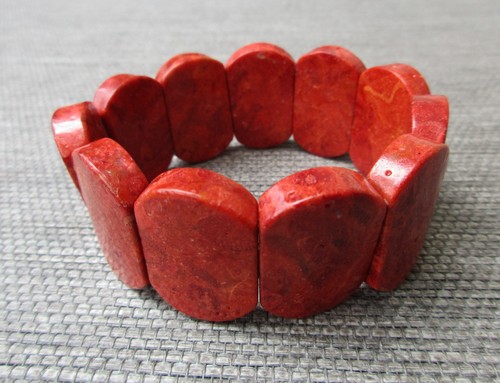Rotes korallen armband - rotes,