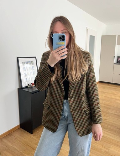 Karierte wollejacke daks - wollejacke,