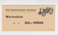 DDR LPG-Geld Wertschein 20 MDN