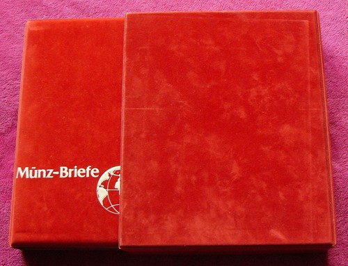 Album mit numisbriefen - album,