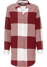 Flanellbluse m graphischem