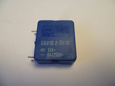 DDR Relais RFT GBR 10.2-31.12, Spule 12V-  2 x 250V~/8A