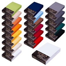 Spannbettlaken 90x200 100x220 140x220 180x200 200x220 extra hoher Steg 40cm