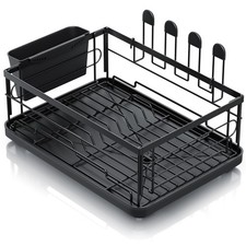 Arendo Geschirrständer, Glashalter, schwarz