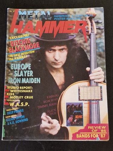 Metal hammer issues 1987 - hammer,