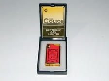 COLTON Vintage Gas Feuerzeug in Original Box mit Roth-Händle Werbung