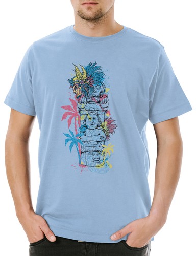Tiki herren shirt statue - tiki,