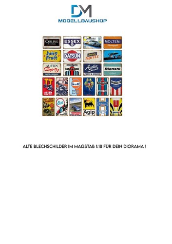 Alte blechschilder tuning - alte,