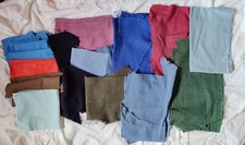 Konvolut Stoff ca. 1,4 kg Mehrfarbig Baumwolle teils eingefärbt Nähen Hobby