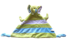 WIE NEU * TRI KOTTMANN ELEFANT hellgrün grün blau Schmusetuch Schnuffeltuch