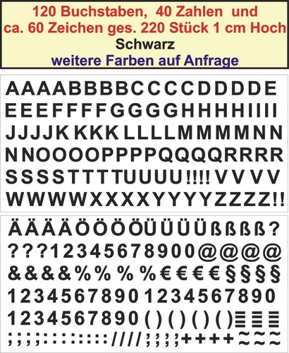 Buchstaben zahlen zeichen - buchstaben,