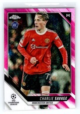 2021-22 TOPPS Chrome UCC 70 Charlie Savage (Manchester United) – RC /175
