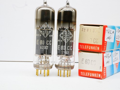 Matched pair e80cc telefunken - pair,