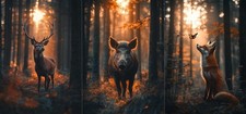 Schwarzwaldstoff waldtiere - schwarzwaldstoff,