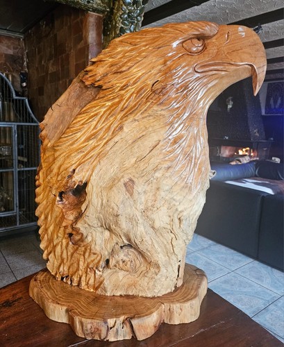 Adler holz statue adlerkopf - adler,