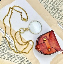 Taschen Monokel Messing Lupe