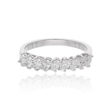 0.77 Karat Echt Original Diamant Hochzeit Ring Schmuck 18k Weiß Gold Geschenk