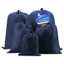 EAZY CASE 5x Koffer Packbeutel Organizer Schuhbeutel Wäschebeutel Sack Blau
