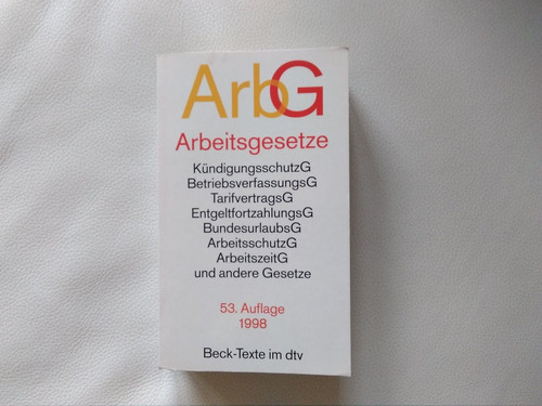 Arbg arbeitsgesetze - arbg,