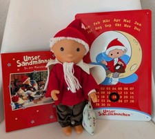 Sandmann DDR Set - Puppe (01/36) Rarität, Kalender + Buch - Sandmännchen Vintage