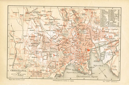 Stadtplan von oslo - stadtplan,