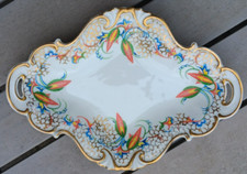Porzellanschale , Cartens Porzellan, Sorau, Nr 18 , mehrfarbig auf weißem Grund