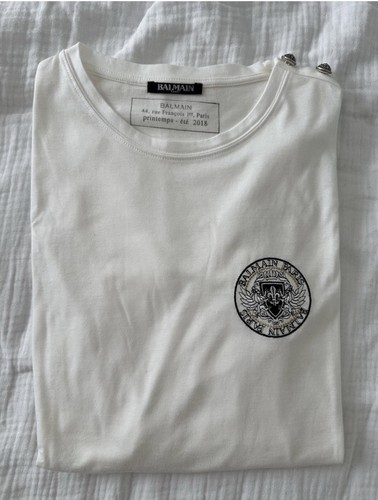 Balmain herren shirt weiß - balmain, t-shirt