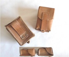 2 sozi Leder Patronentasche Gürteltasche Tito-Ära Jugoslawien für LARP - Uniform