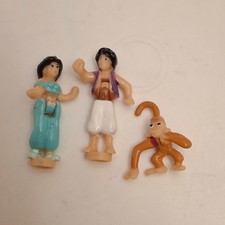 Polly Pocket Disney 3 Figuren Markt Agrabah Aladdin, Jasmin und Affe  1995