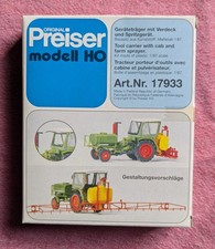 Preiser 17933 – Geräteträger mit Verdeck und Spritzgerät – Bausatz – OVP