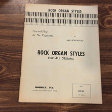 Rock Organ Styles Songbook by
