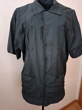 Aem'kei Vintage Hemd Japan grau schwarz Gr S kurzarm