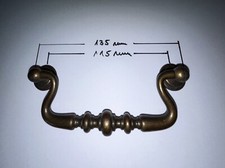 möbelgriffe antik messing 115 mm, vintage, hängegriffe, schubladengriffe 