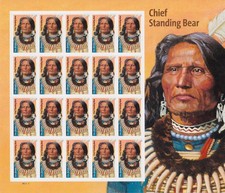 USA 2023 Mi. 6051 BA Folienbogen ** MNH Häuptling Chief Standing Bear