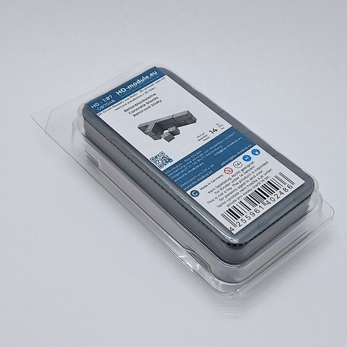 Betonblocksteine glatt - h0, 1:87